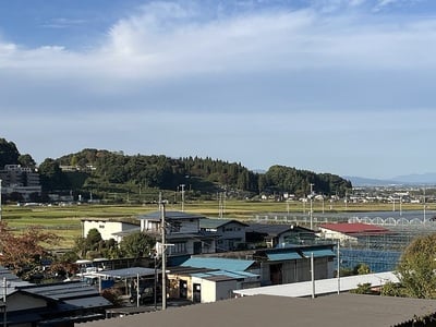 直江兼続本陣跡(西向口中腹より)