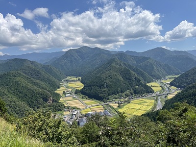 天守台跡から見た東