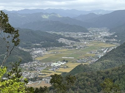 本丸からの眺め(北方、塩田方面)