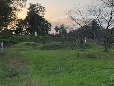 大手口から城全景