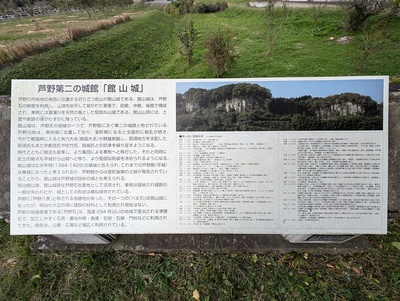 芦野第二の城館「館山城」(案内板)