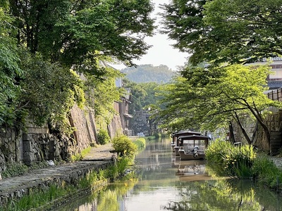 八幡堀（城下町の水路）