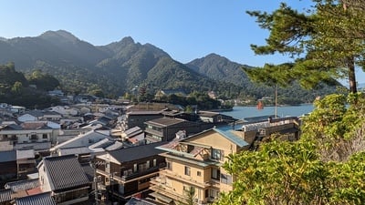 要害山山頂からの眺望（弥山方向）