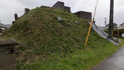 三宅御土居の東土塁