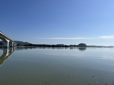 西大寺大橋と城址