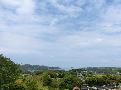 名護屋城から呼子大橋方面の眺望
