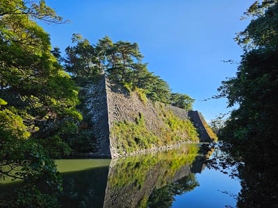 本丸西側高石垣