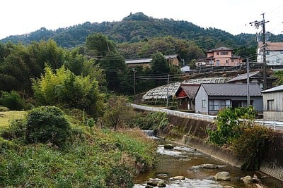 妻木城 遠景（北より）