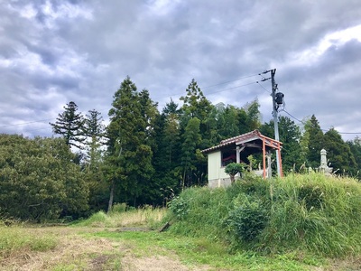 城趾北側の土塁