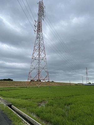 案内板付近の鉄塔