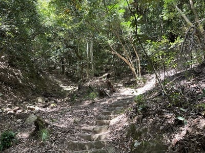 山上ノ丸への登城道