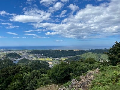 天守台から見た北