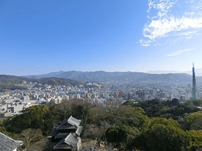 天守から東側の眺望