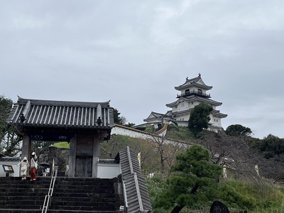 四足門の外からの天守