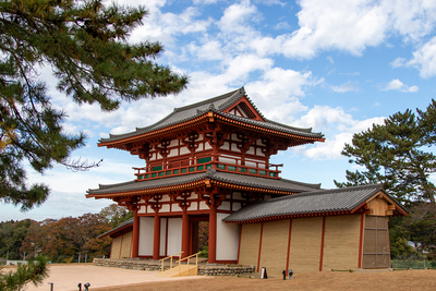 多賀城外郭南門（再建中）