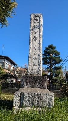 守谷城城址碑