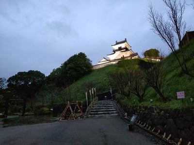 夕方の天守