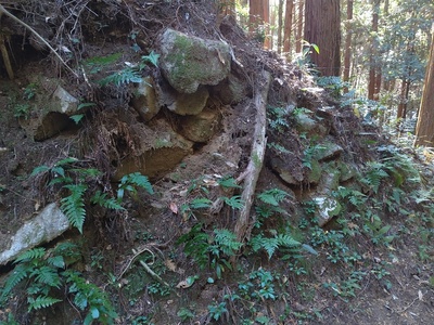 基肄城 東北門 石垣