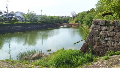 南御門跡から見る鰻堀池
