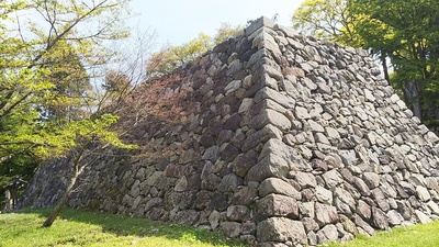 二ノ丸跡にある石垣