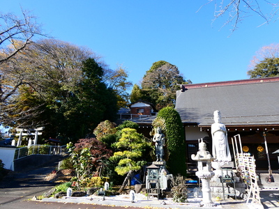 無量寺から杉山神社