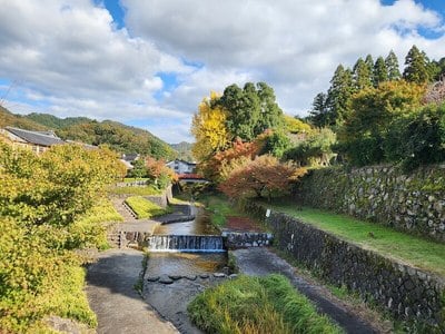 登城橋河川公園と石垣