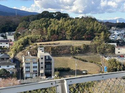 小田原城　天守から見た八幡山古郭東曲輪