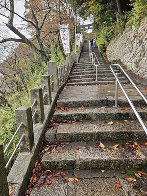 金ヶ崎神社への道のりです