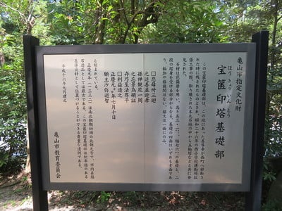 宝篋印塔基礎部