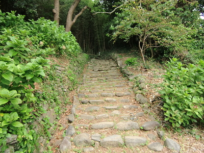 登城口の石段