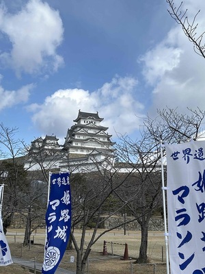 天守をのぞむ