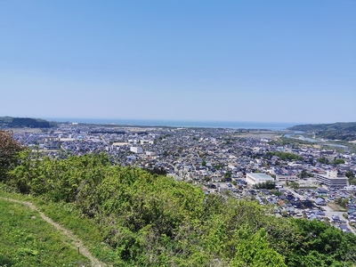 天守跡より
