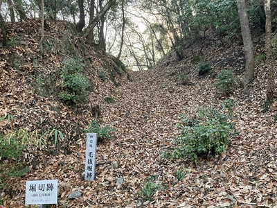 毛抜堀跡
