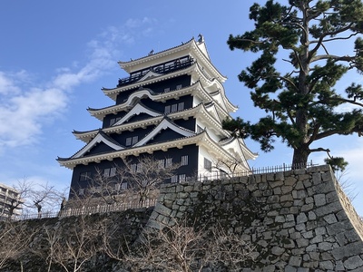 天守北側鉄板張り