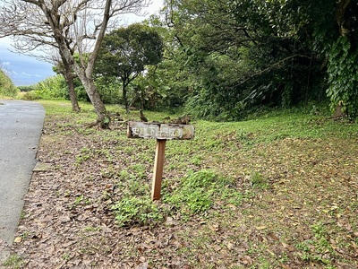 下田原城の矢印看板