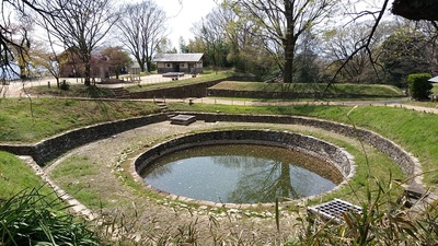 日の池と南曲輪