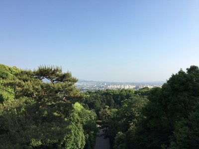 伏見桃山陵からの眺め