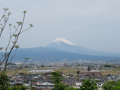 韮山城からの富士山