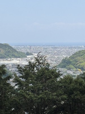 ニノ曲輪から静岡市街方面の景色