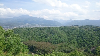物見矢倉から眺める木曽川対岸の風景