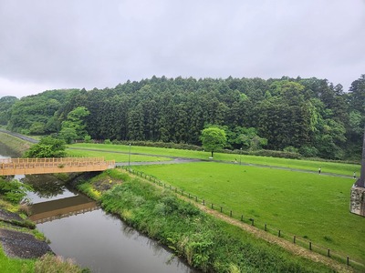 城趾と城趾橋を好文橋から