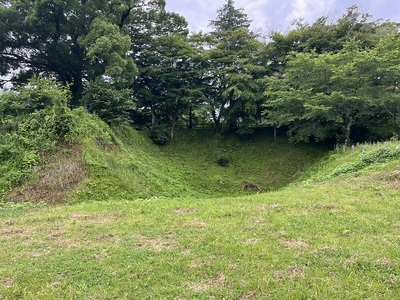 空堀と土塁