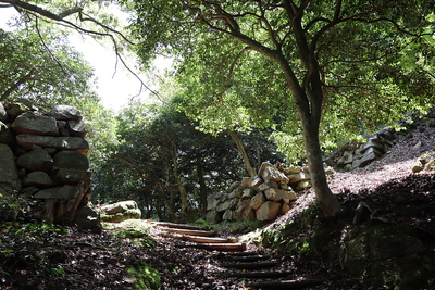 山上ノ丸東坂の上城門