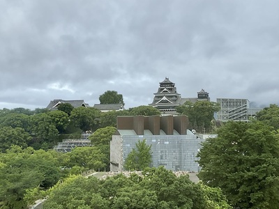 アークホテル熊本城前の客室からの熊本城