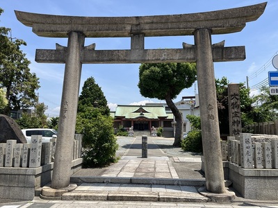 主郭跡に建つ大物主神社