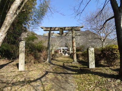 須賀神社鳥居（表門跡）