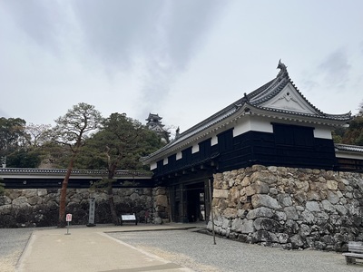 追手門前から見た天守