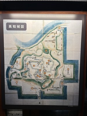 高知城図