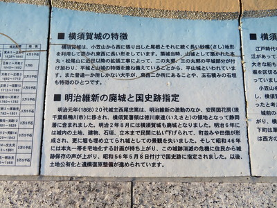 横須賀城の特徴