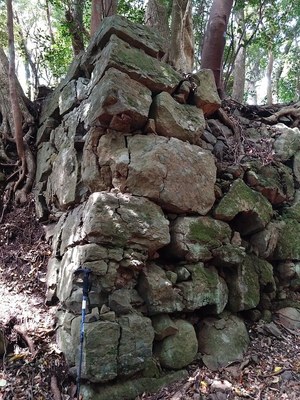 二の丸堀切の石垣